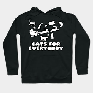 Cats for Everybody - Funny Santa and Cats Hoodie